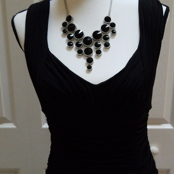 Calvin Klein Dresses & Skirts - Calvin Klein ruching black dress dressy